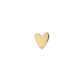 14k Lovely Day Heart Stud