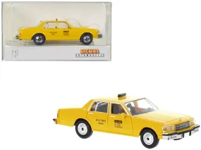 1987 Chevrolet Caprice Taxi Yellow New York City Taxi 1/87 (HO) Scale Model Car by Brekina