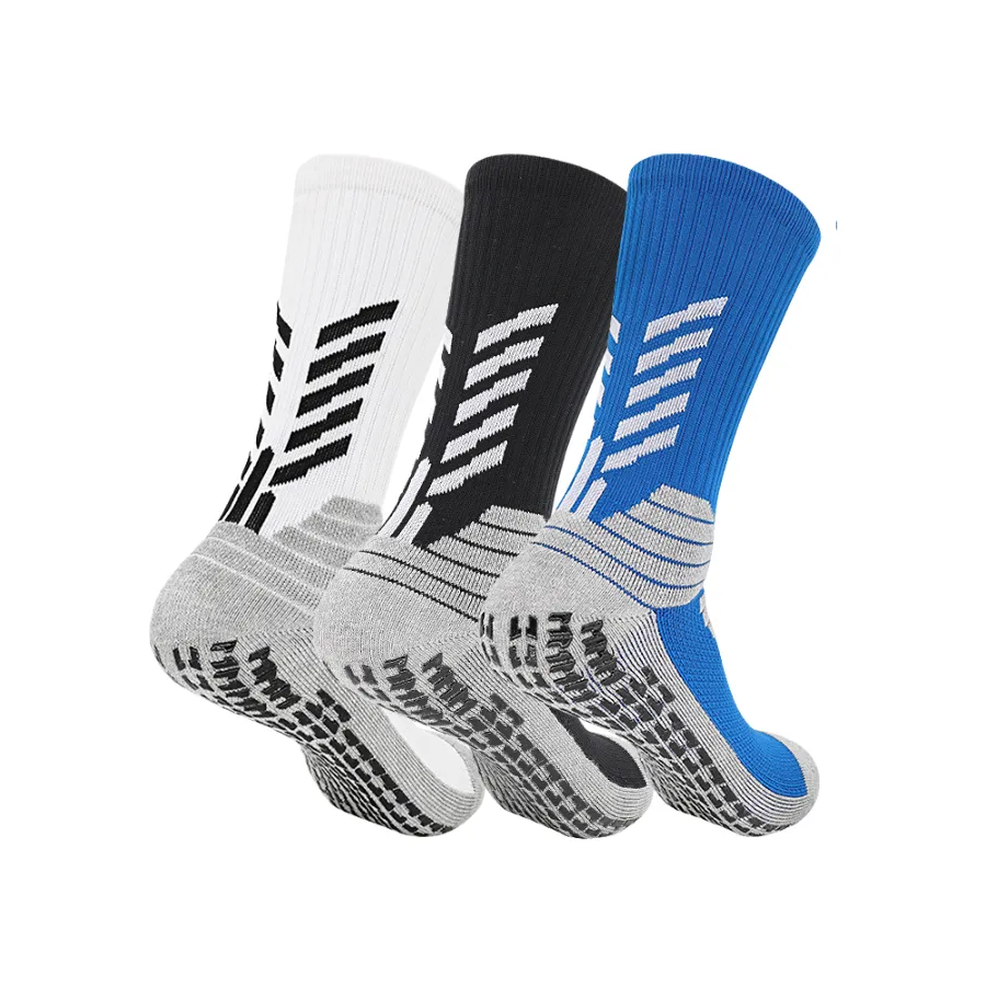 3 Pack Football Grip Socks with Compression Support