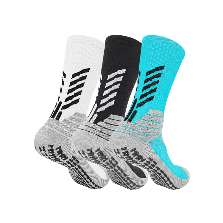 3 Pack Football Grip Socks with Compression Support