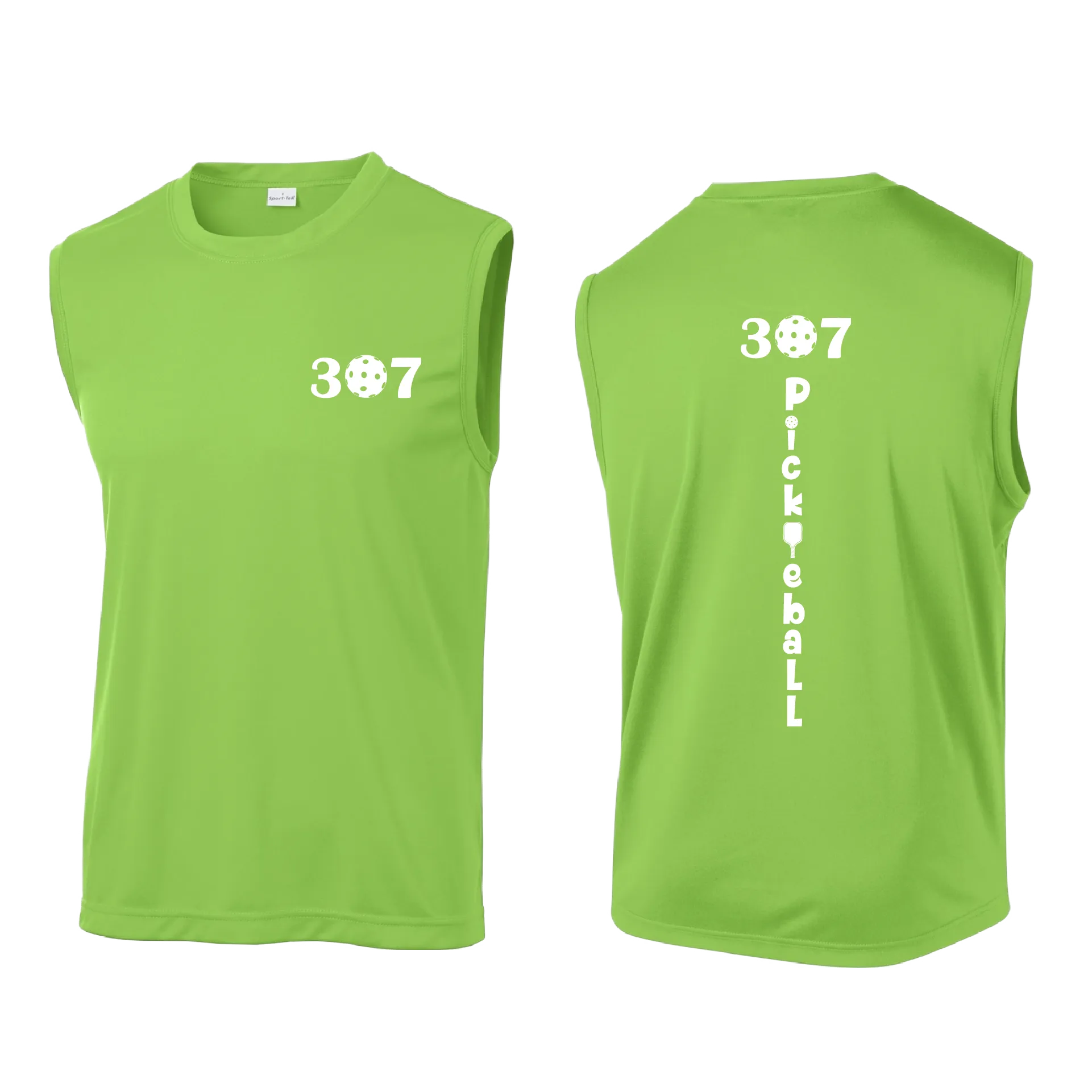 307 Wyoming Pickleball Club | Men's Sleeveless Pickleball Shirt | 100% Polyester