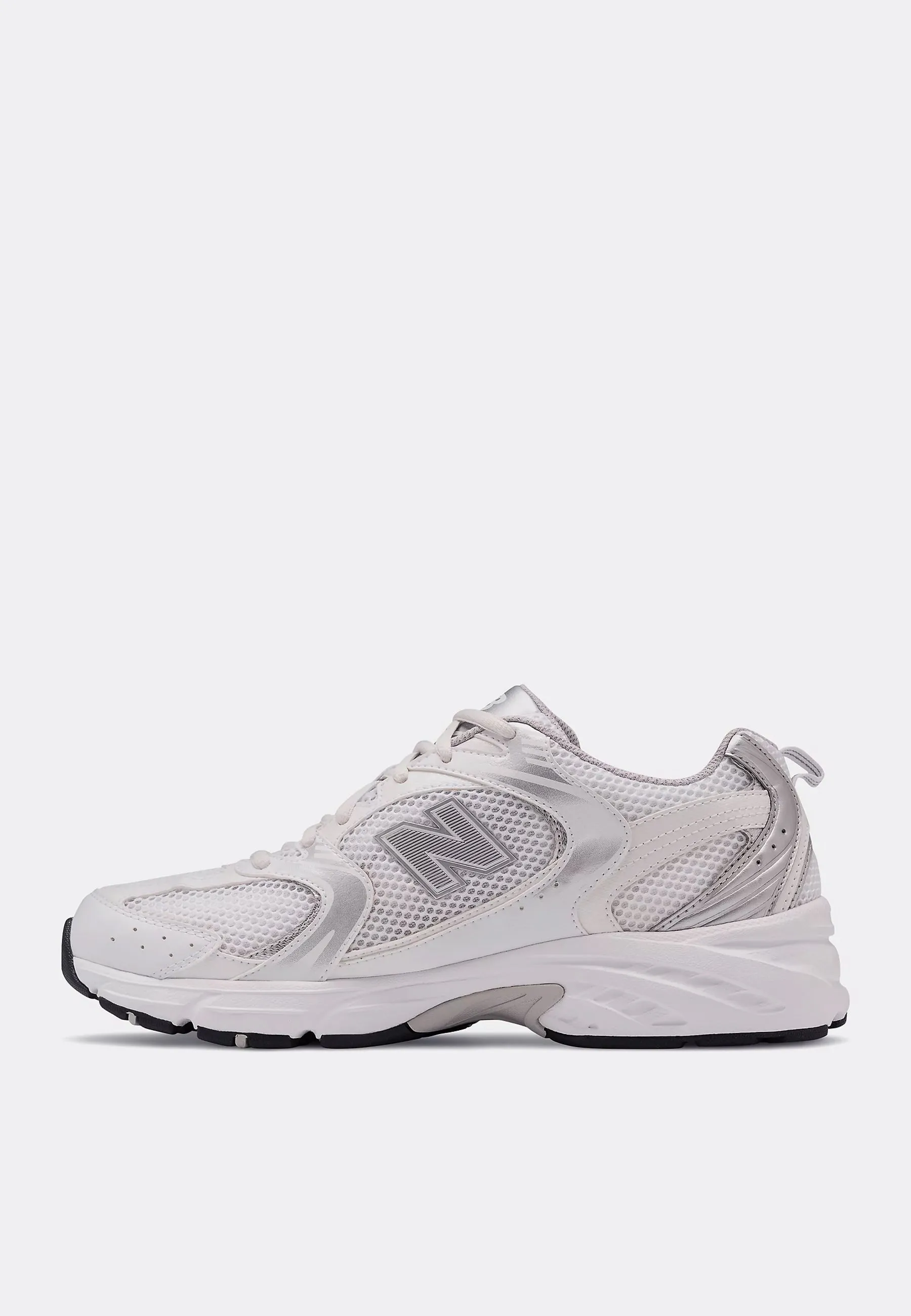 530 - NB White/Metallic Silver