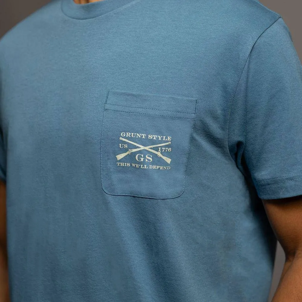 76 We The People Pocket T-Shirt - Captain's Blue