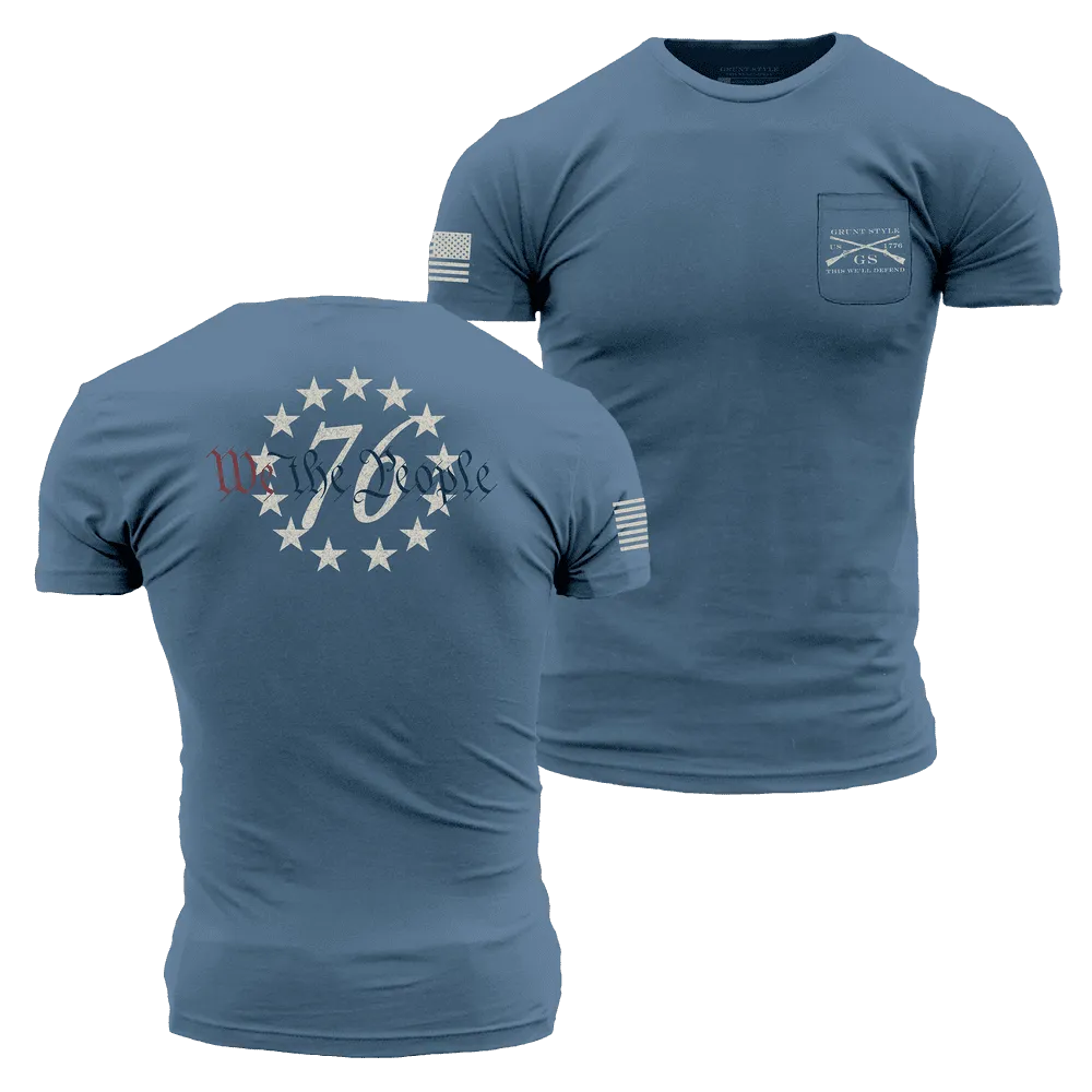 76 We The People Pocket T-Shirt - Captain's Blue