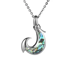 Abalone Warrior Fishhook Pendant