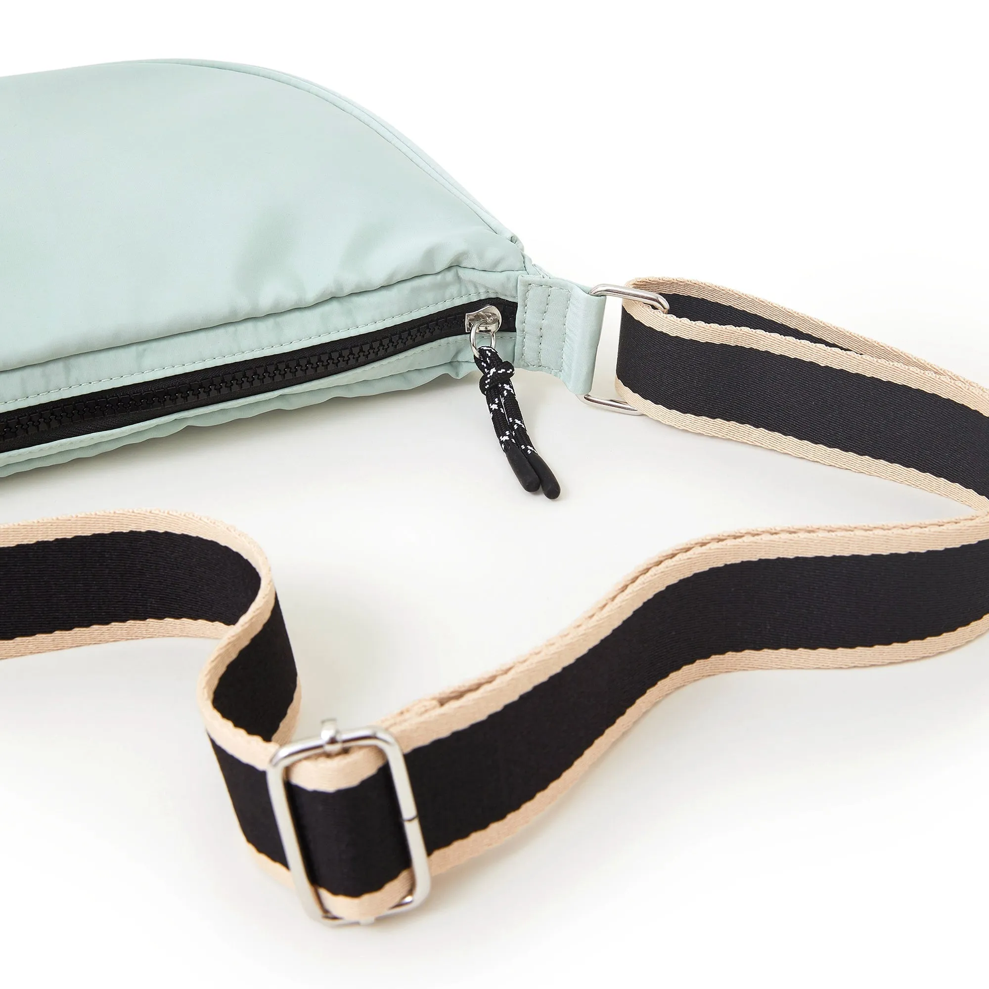 Accessorize London Green Nylon Sling Sling Bag