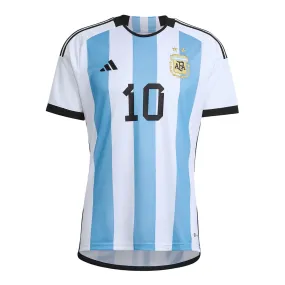 adidas Kids Argentina 2022/23 Messi Home Jersey White/Light Blue