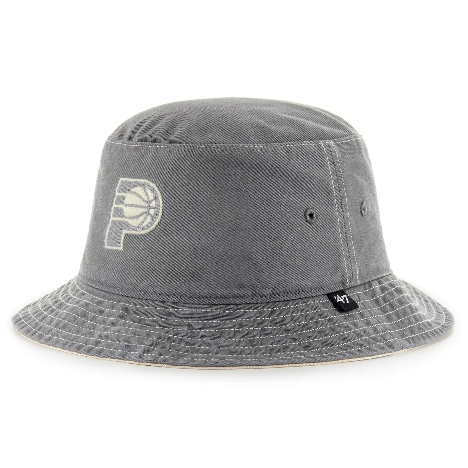 Adult Indiana Pacers Trailhead Bucket Hat in Grey by 47