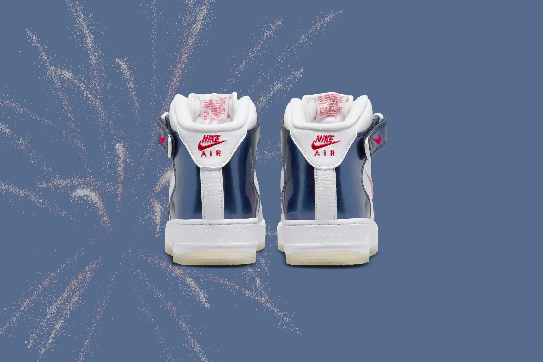 Air Force 1 Mid QS "Independence Day" - White/University Red/Midnight Navy