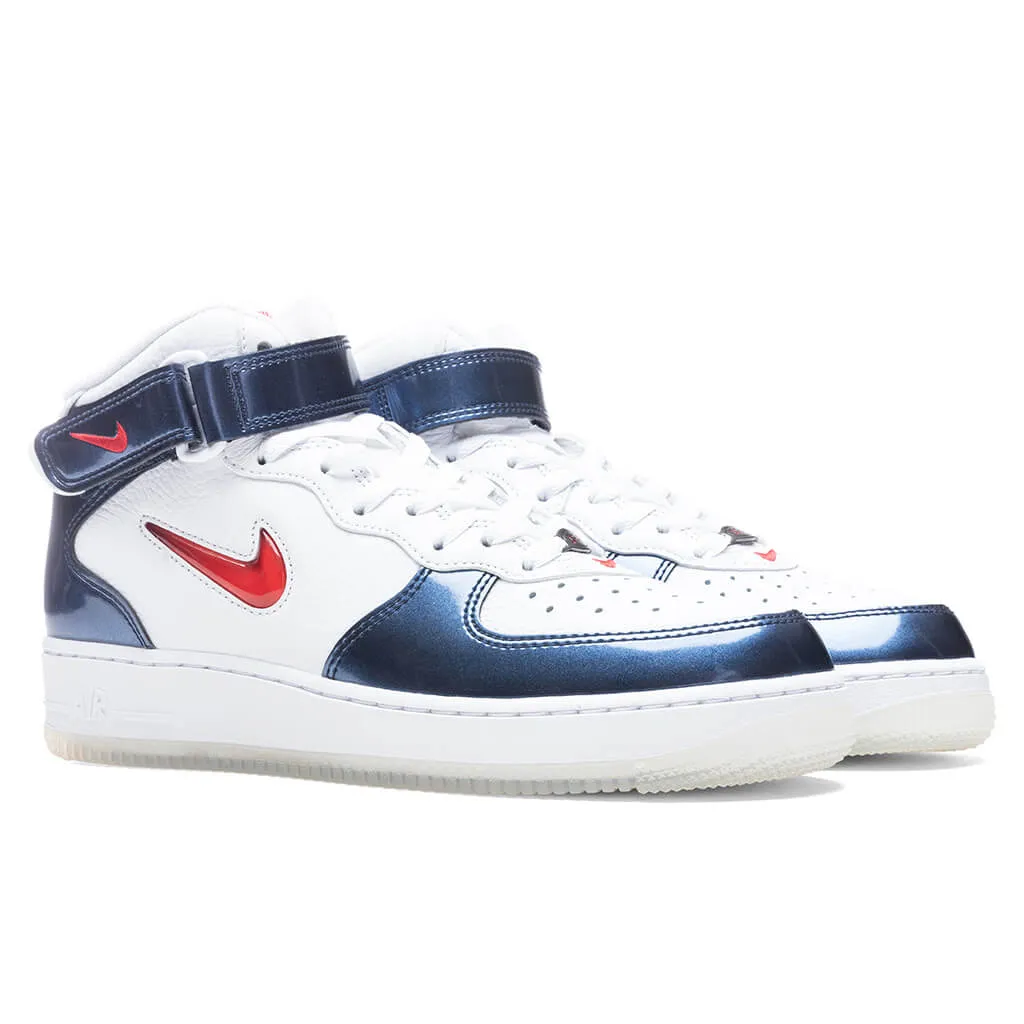 Air Force 1 Mid QS "Independence Day" - White/University Red/Midnight Navy