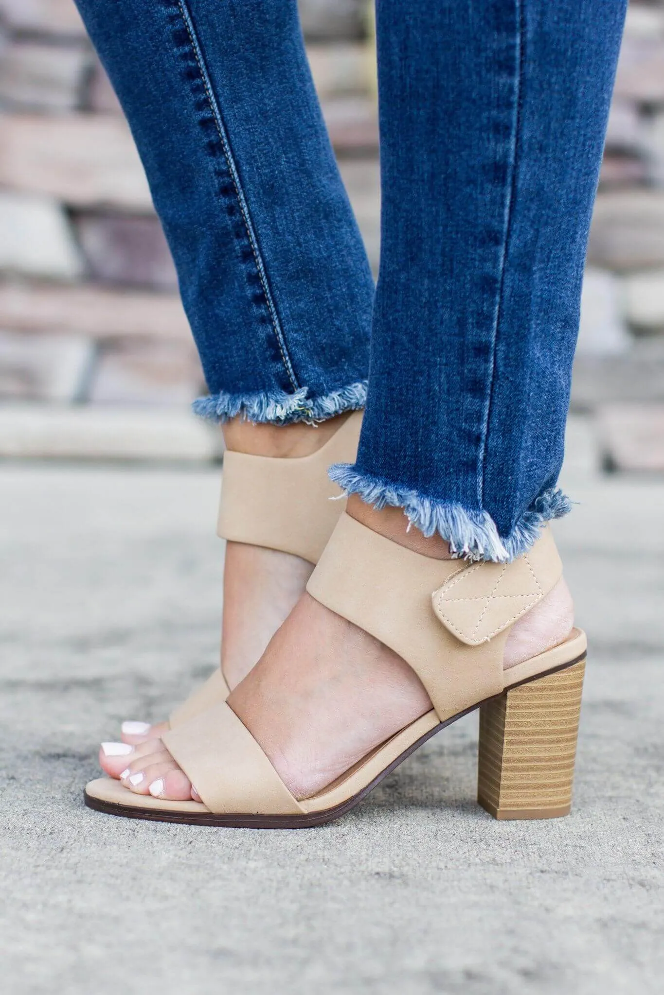 All Year Open Toe Heel - Nude