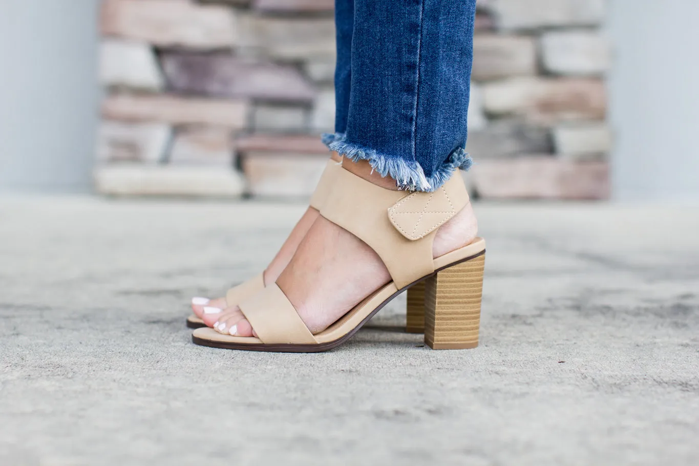 All Year Open Toe Heel - Nude