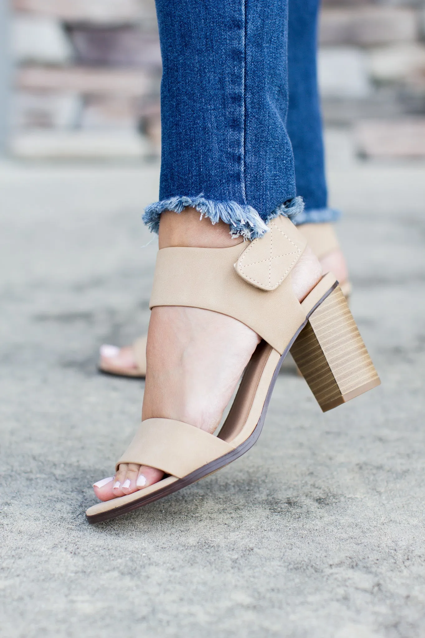 All Year Open Toe Heel - Nude