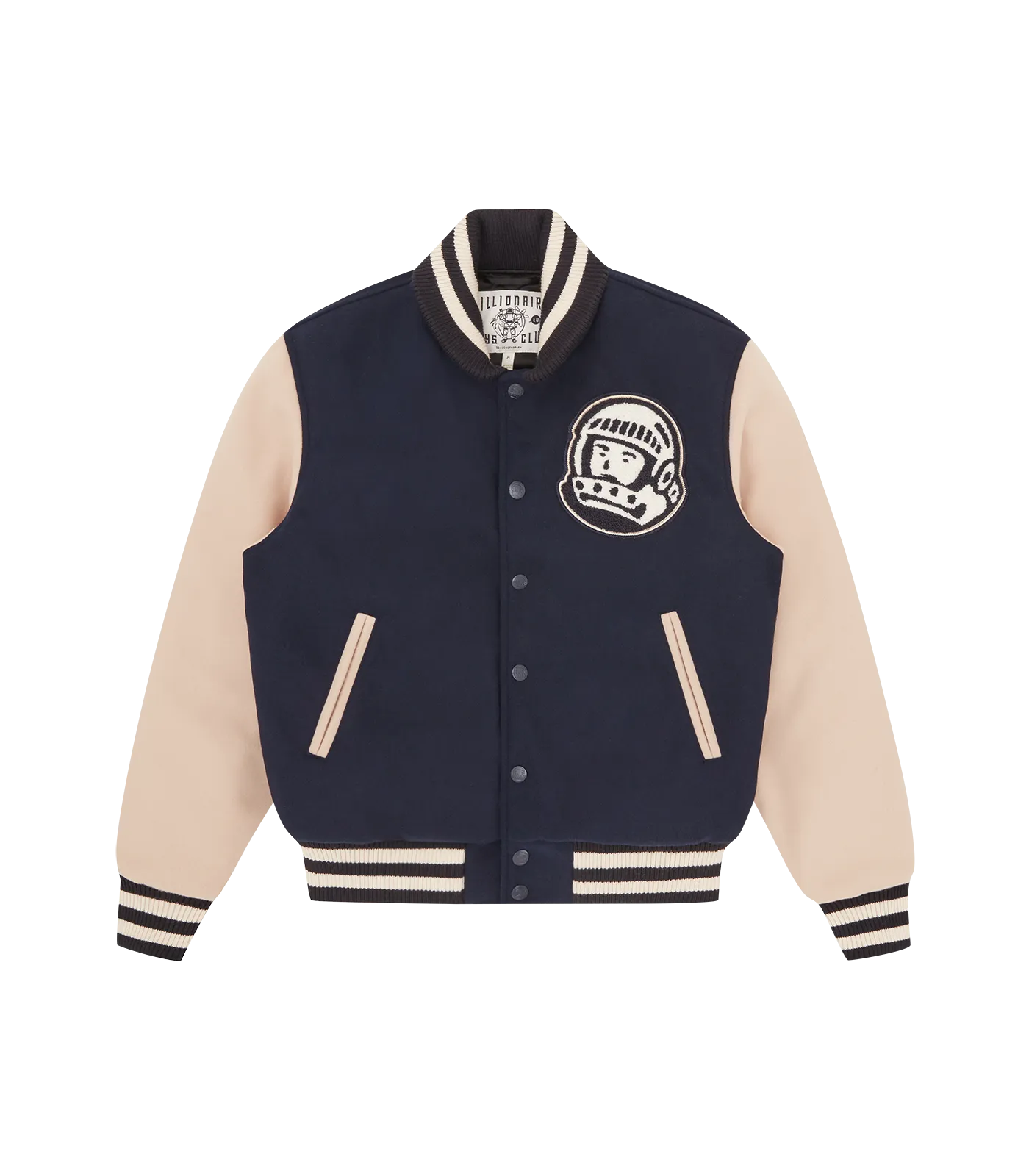 ARCH LOGO VARSITY JACKET - NAVY