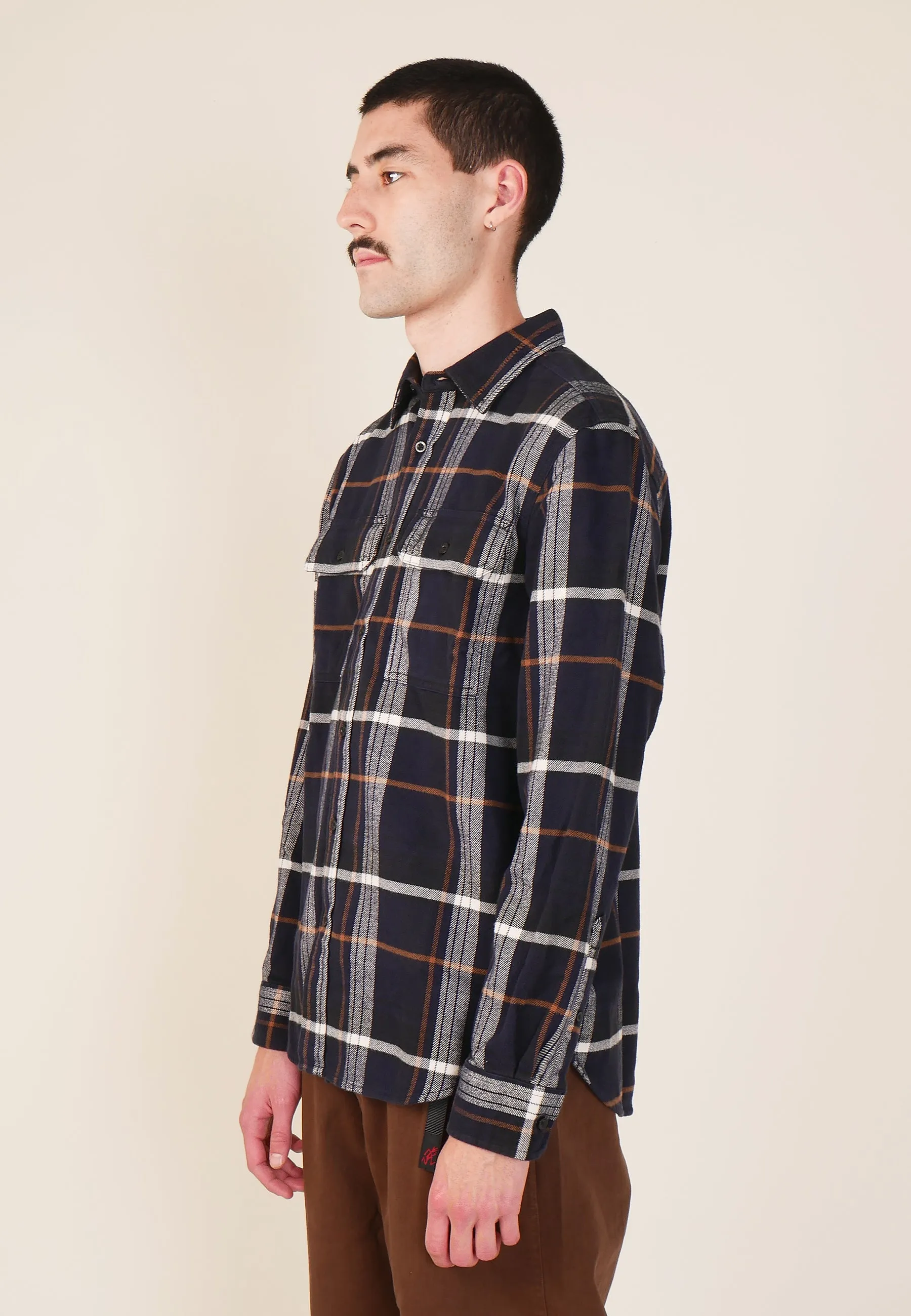 Arroyo Flannel Shirt - aviator navy plaid