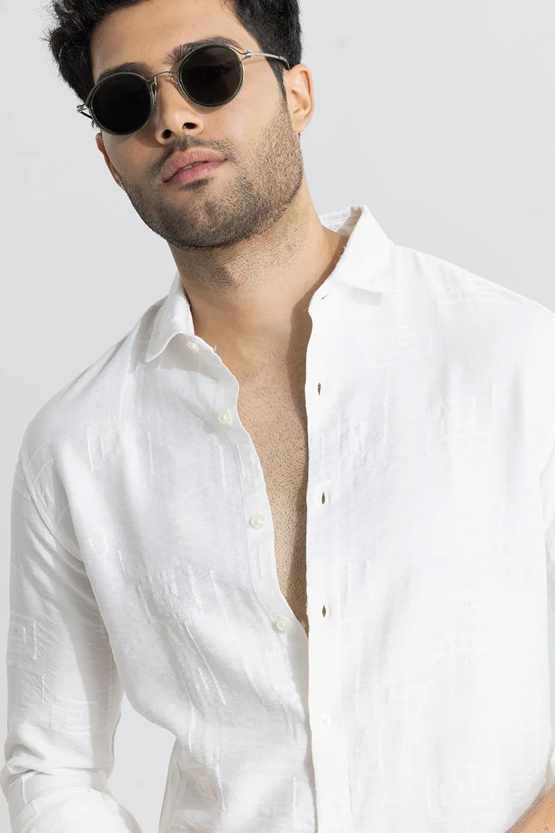 Artisanal Stitch White Shirt