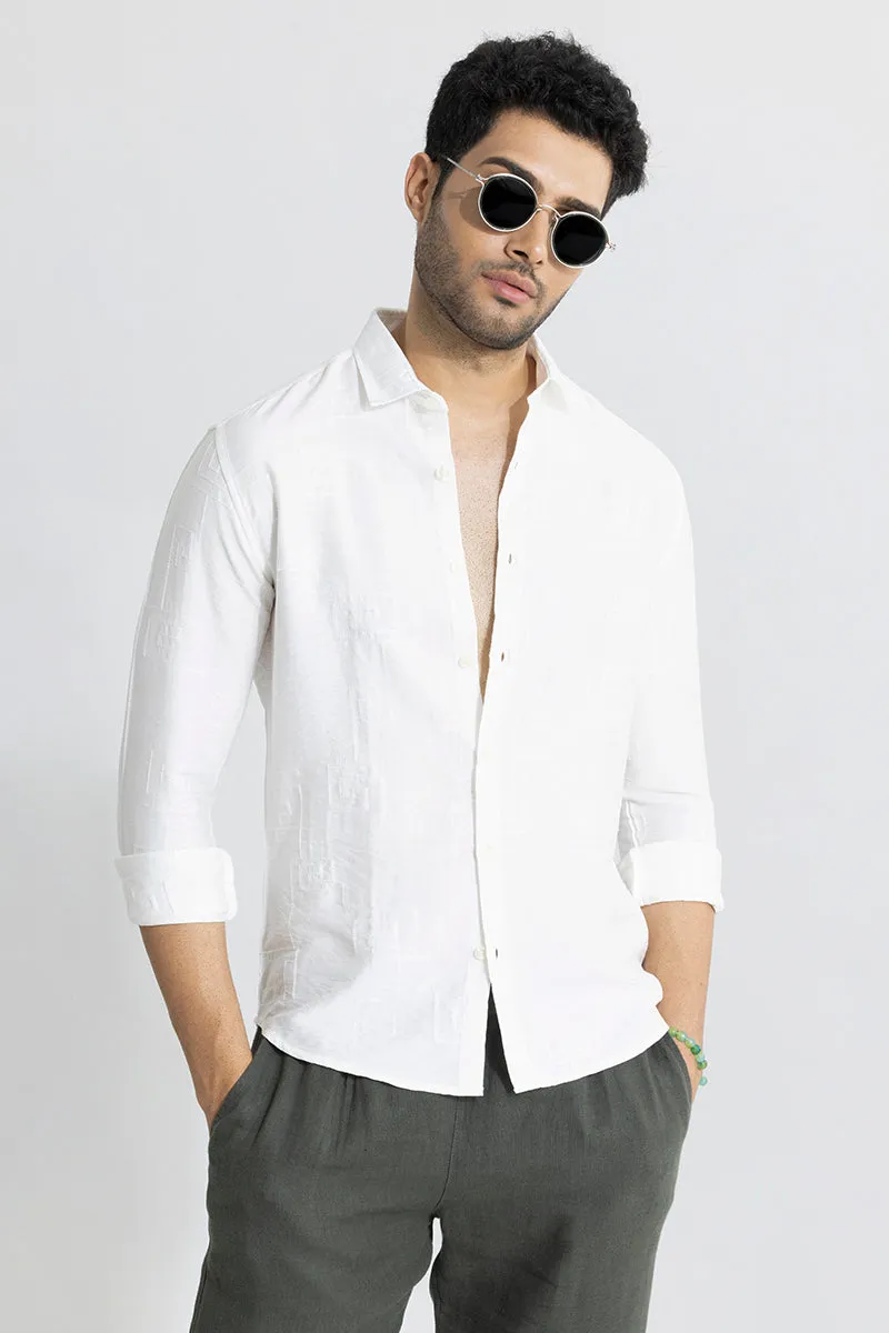 Artisanal Stitch White Shirt