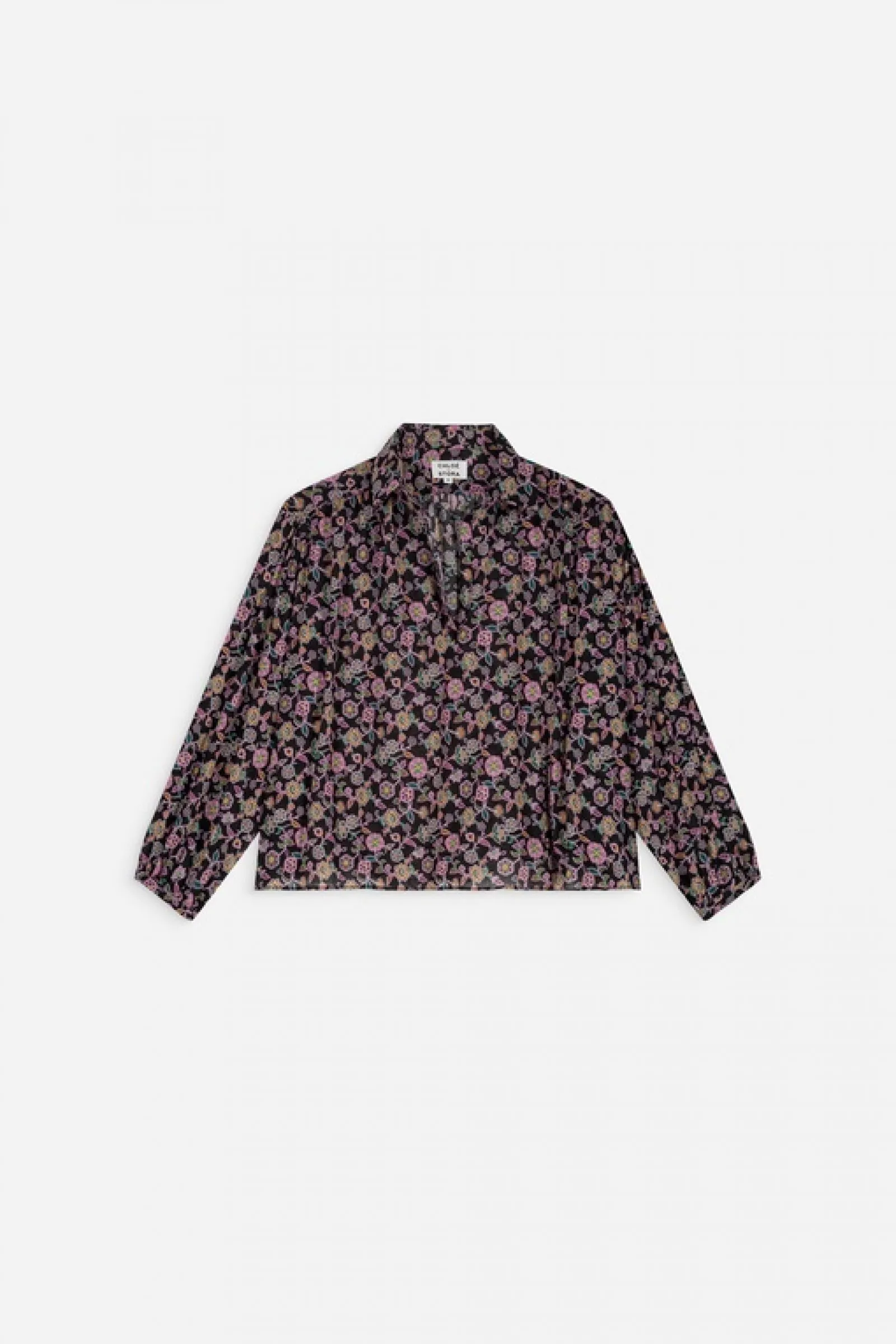 Ary Floral Cotton Crepe Blouse