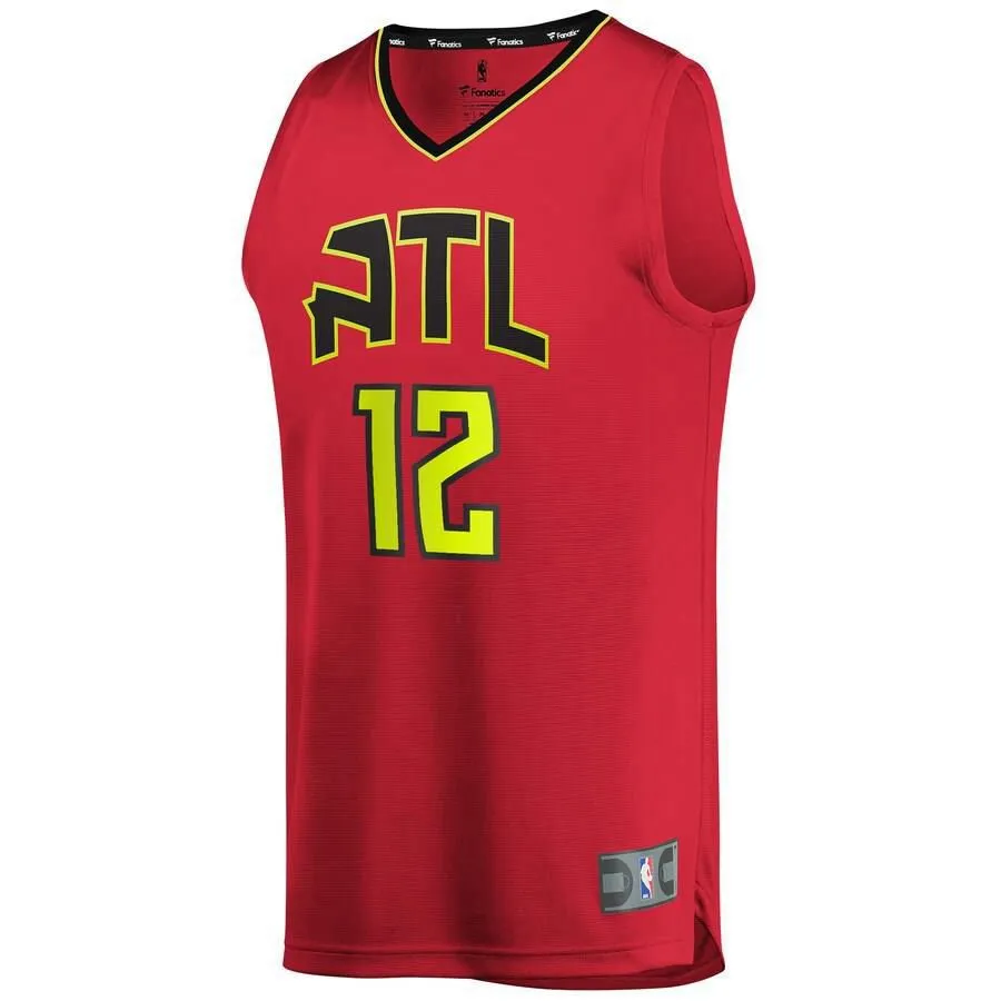 Atlanta Hawks De'Andre Hunter Fanatics Branded Replica Fast Break Statement Jersey Kids - Red | Ireland C6126I3