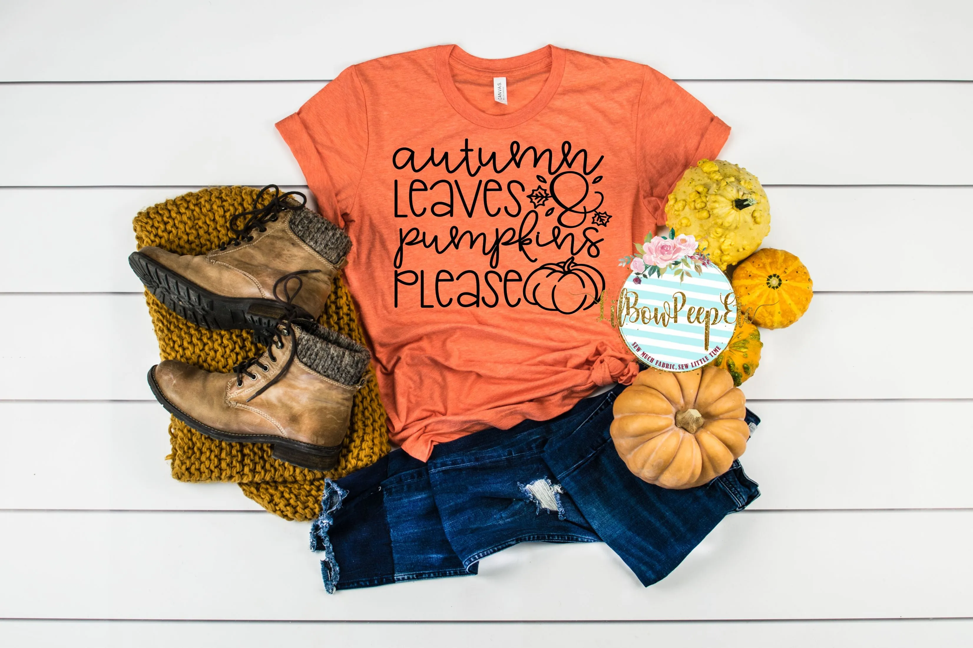 Autumn Leaves And Pumpkins Please