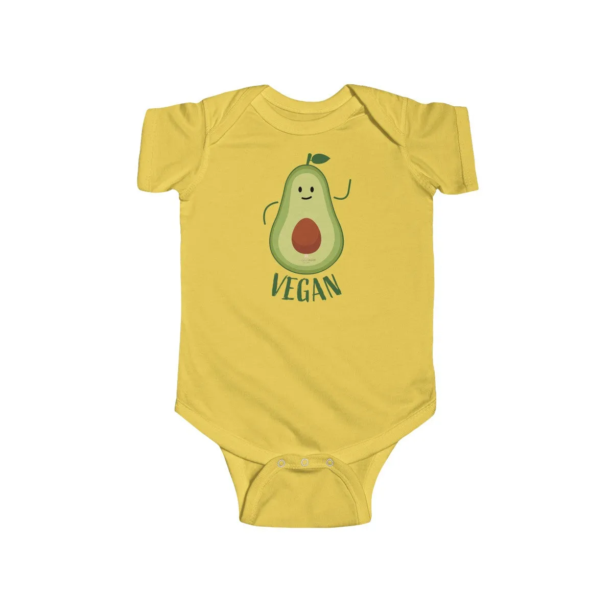 Avocado Baby Unisex Cotton Bodysuit, Infant Fine Jersey Regular Fit Clothes- Made in UK