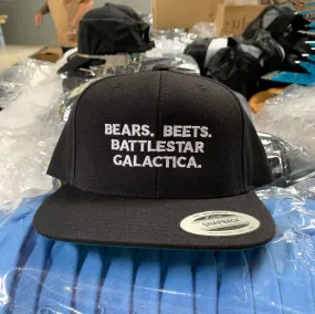 Bears, Beats, BSG - Premium Snapback Hat Black