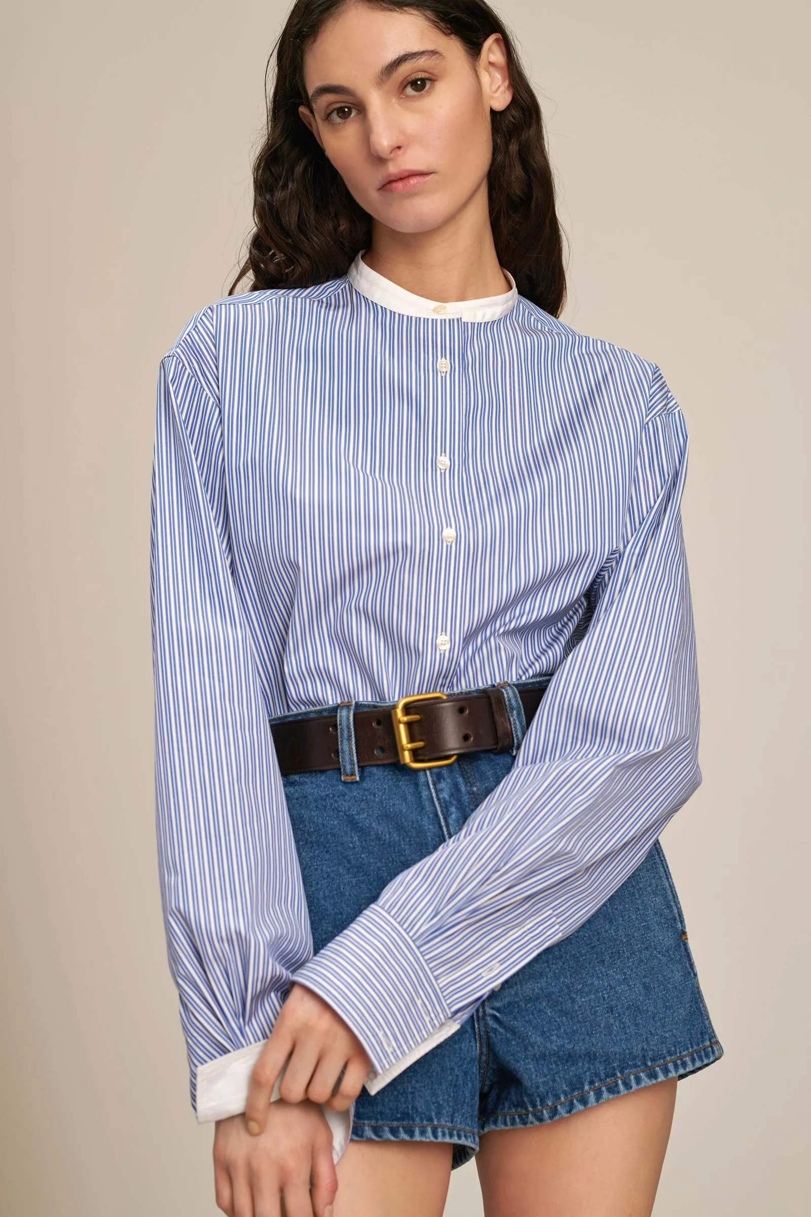 Bermudes Striped Cotton Shirt