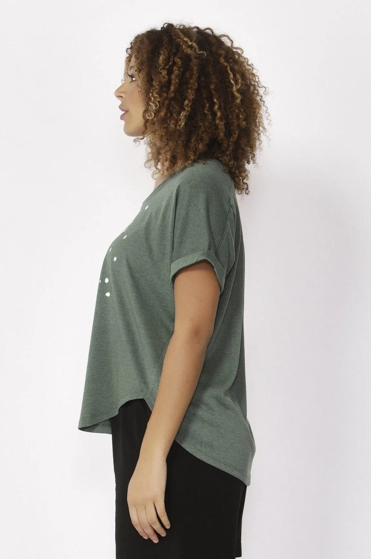 Betty Basics Adelaide Tee in Forest