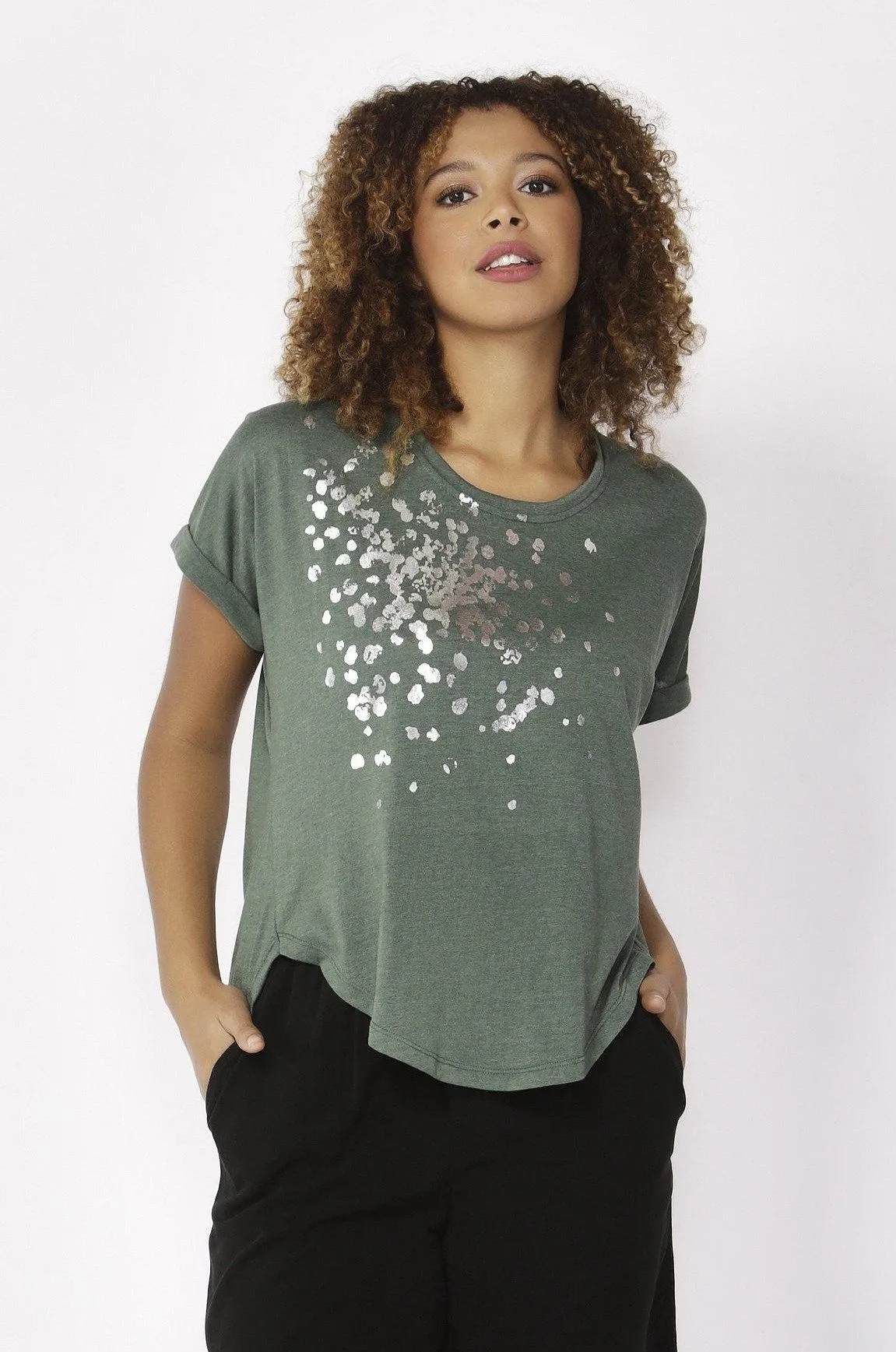 Betty Basics Adelaide Tee in Forest