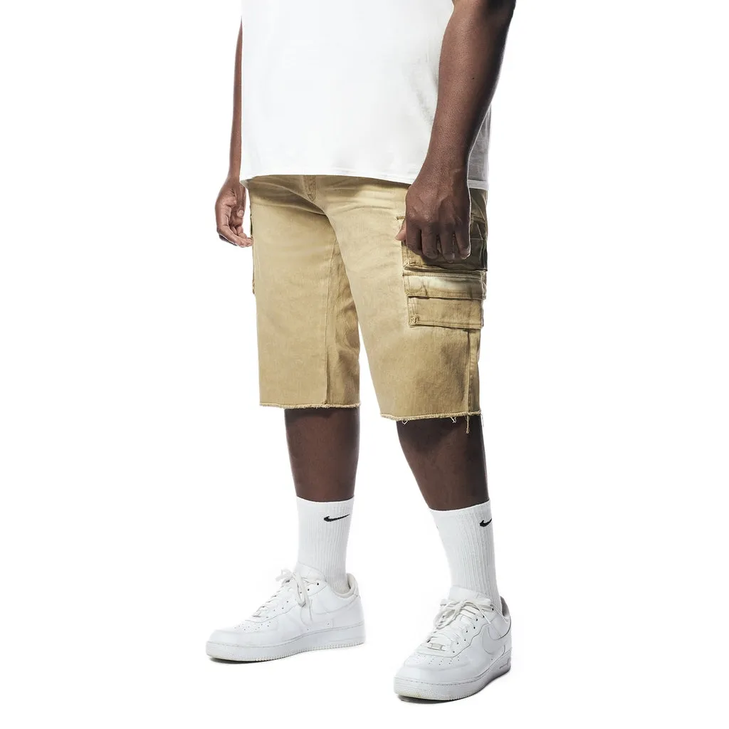 Big and Tall - Pigment Dyed Twill Utility Shorts - Khaki