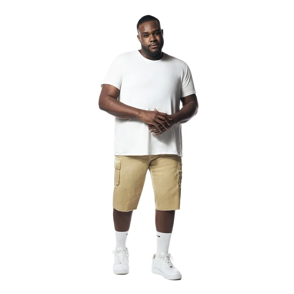 Big and Tall - Pigment Dyed Twill Utility Shorts - Khaki