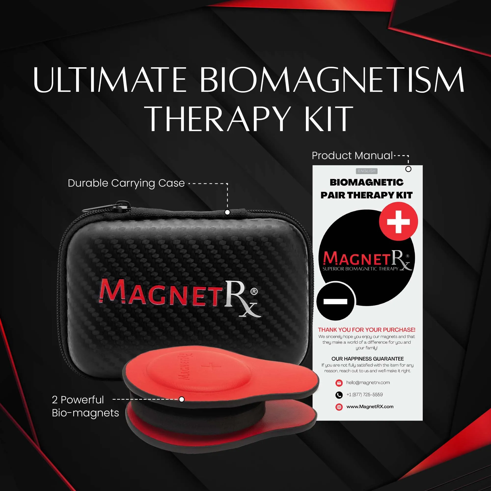 Biomagnetic Therapy Neodymium Magnet Kit (2 Units)