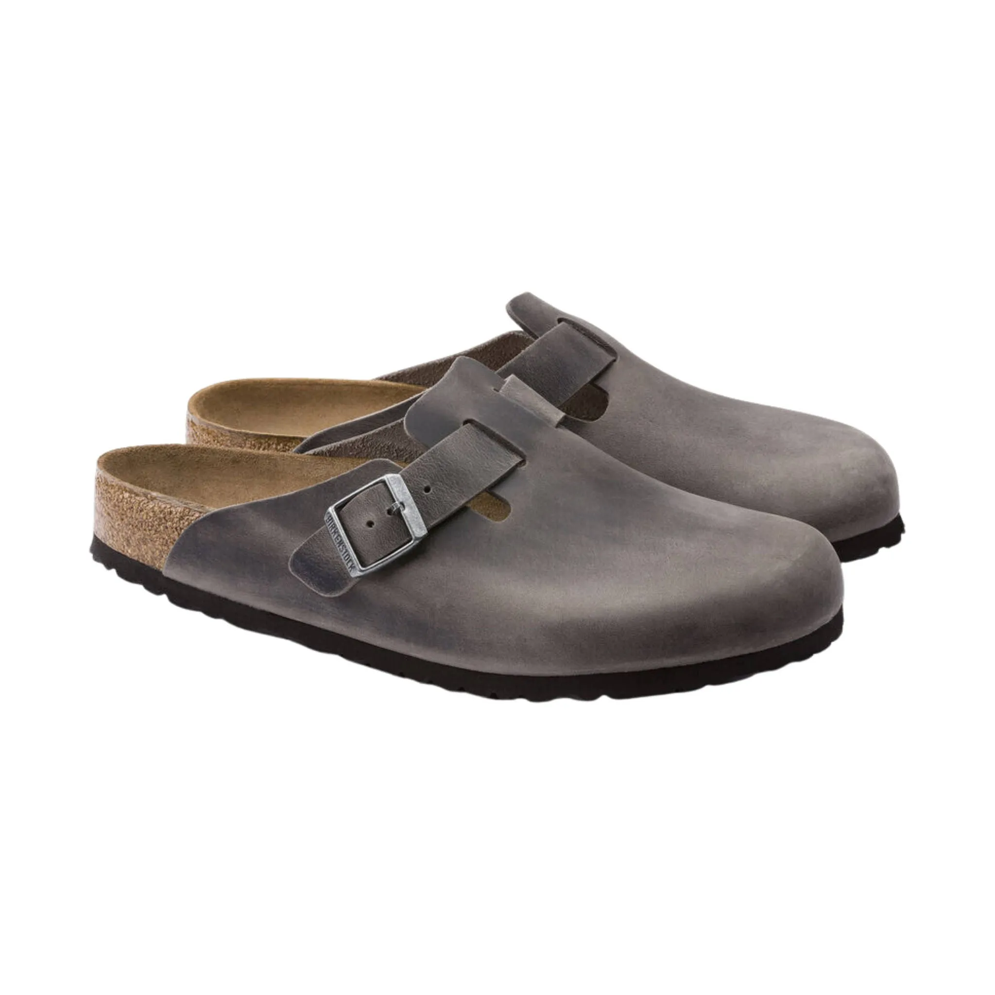 Birkenstock Boston Soft Footbed - Oiled Leather Iron