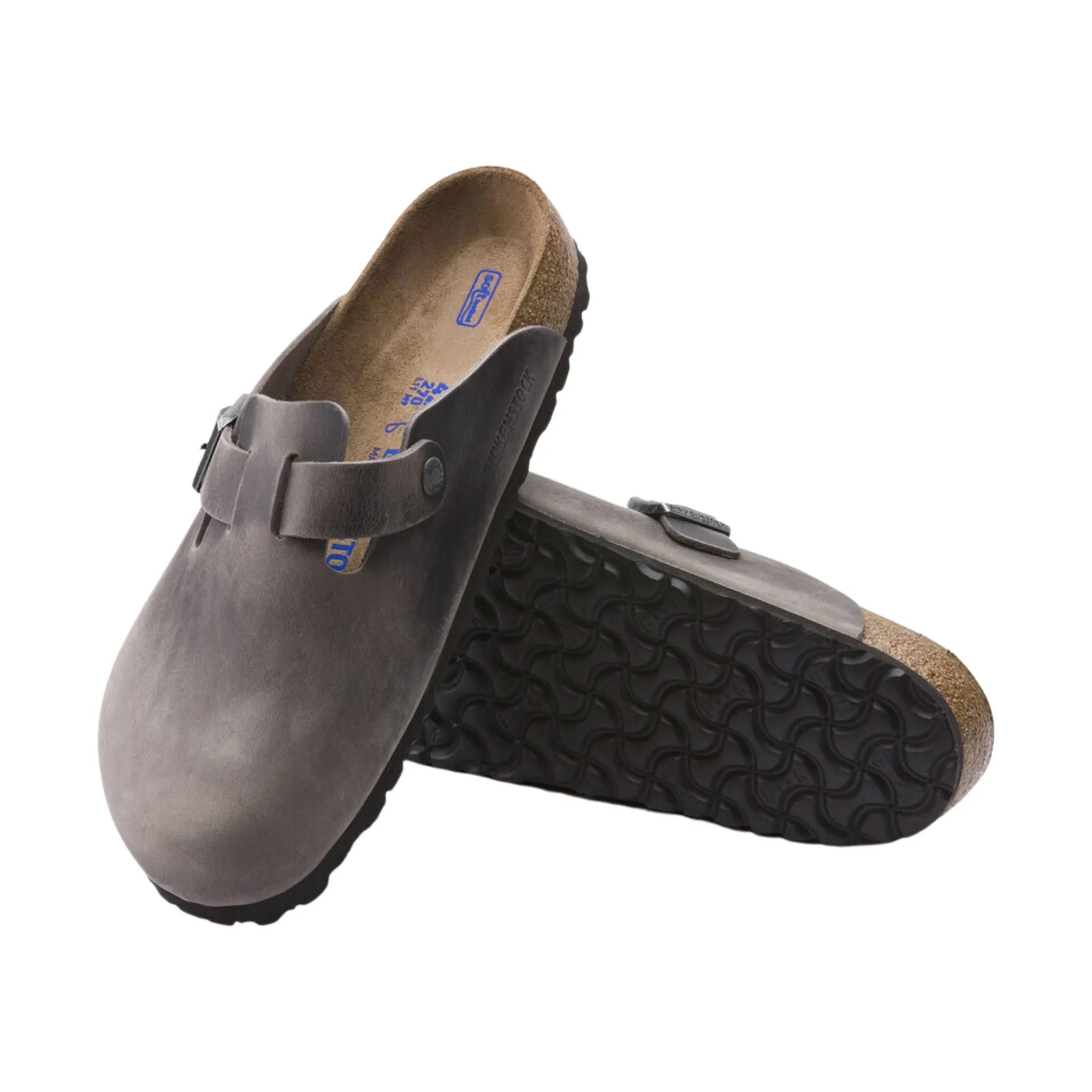 Birkenstock Boston Soft Footbed - Oiled Leather Iron