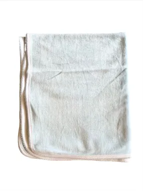 Blue Cotton Velour Baby Blanket