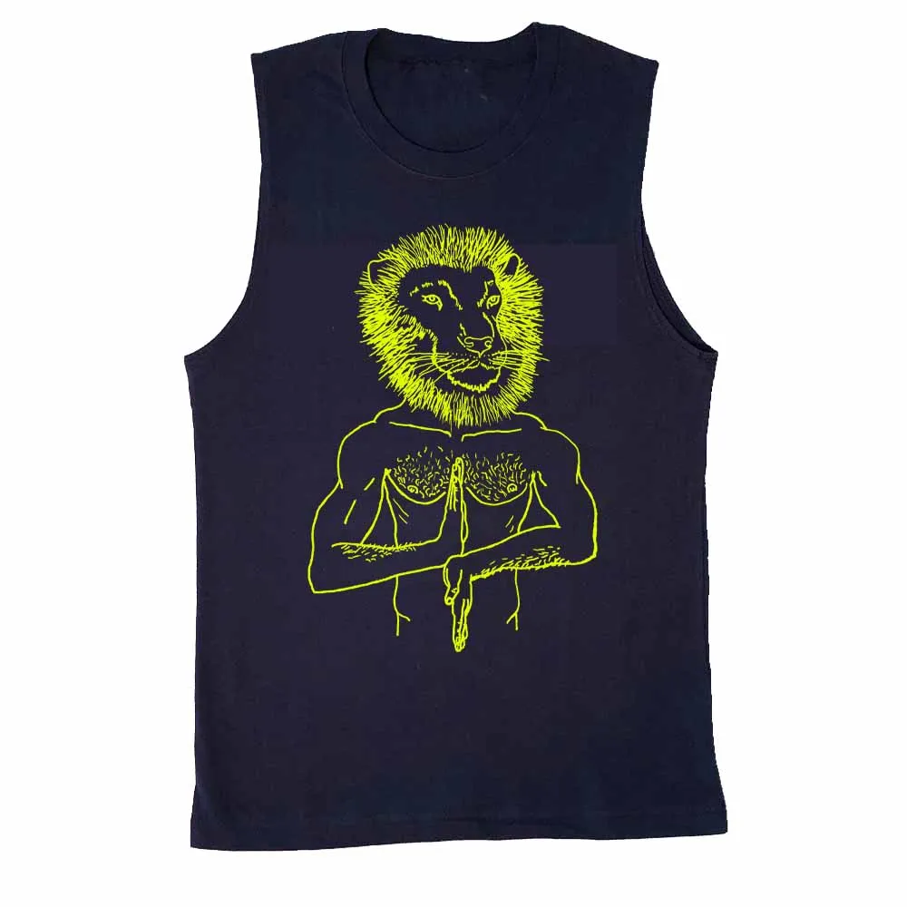 Brian Kenny Lion Head Sleeveless T-Shirt