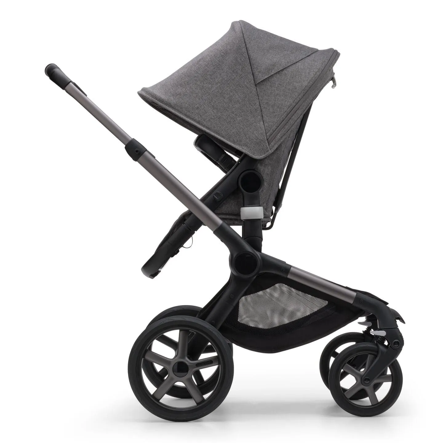 Bugaboo Fox 5, Pebble 360 and Base Travel System - Graphite/Grey Melange/Grey Melange