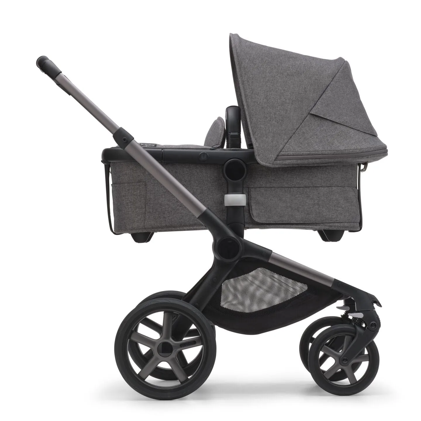 Bugaboo Fox 5, Pebble 360 and Base Travel System - Graphite/Grey Melange/Grey Melange