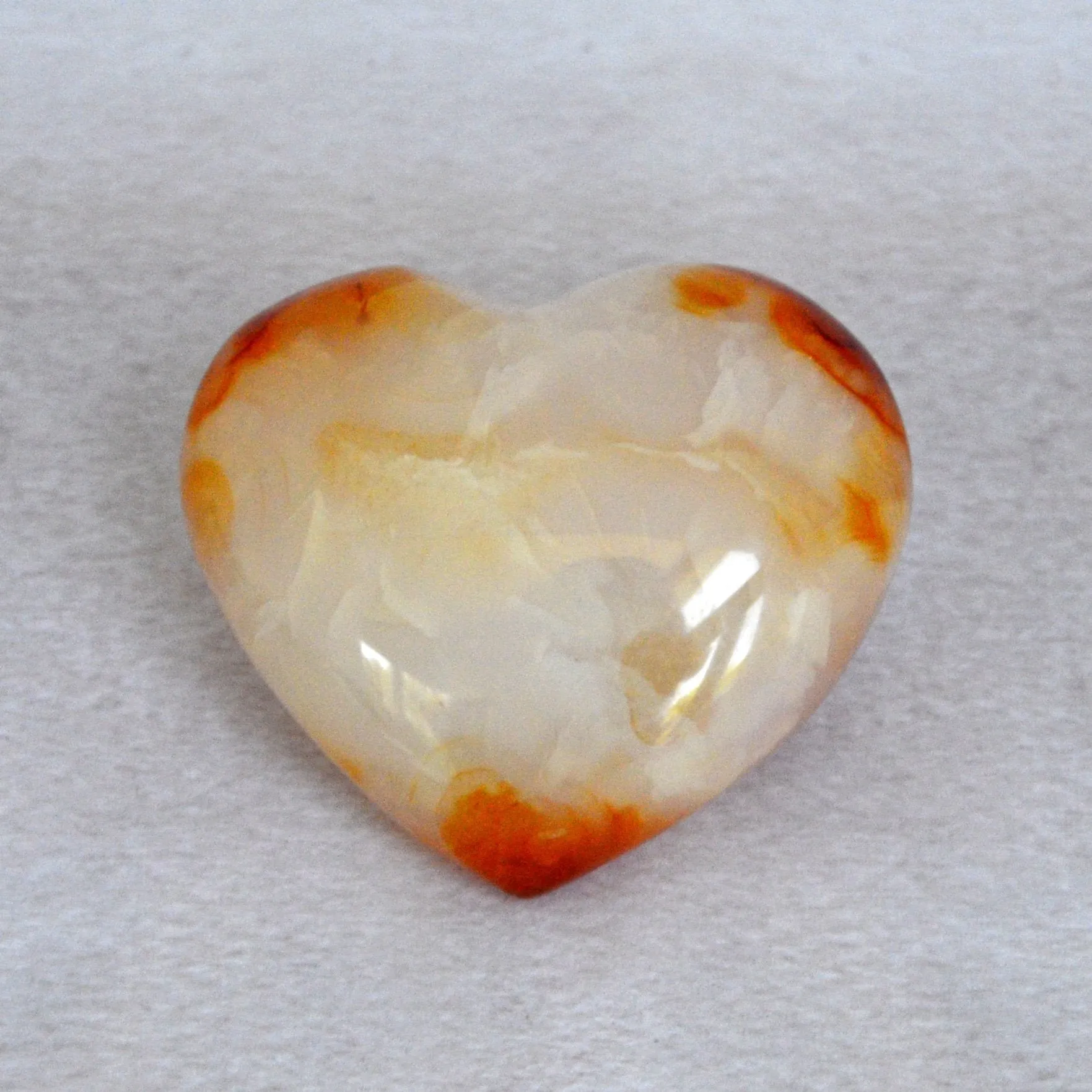 Bumblebee Healing Heart in Carnelian