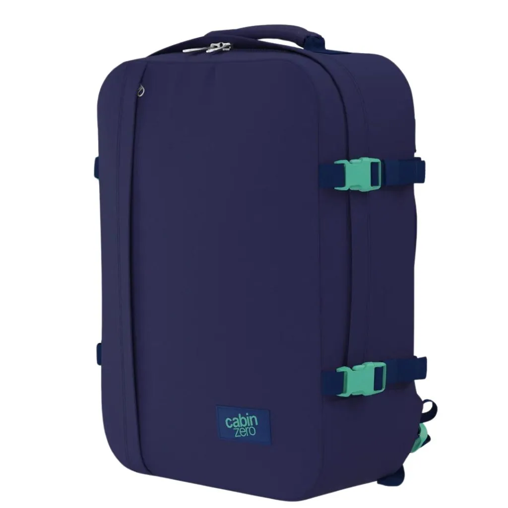 CabinZero Classic 44L Lightweight Carry On Backpack - Deep Ocean