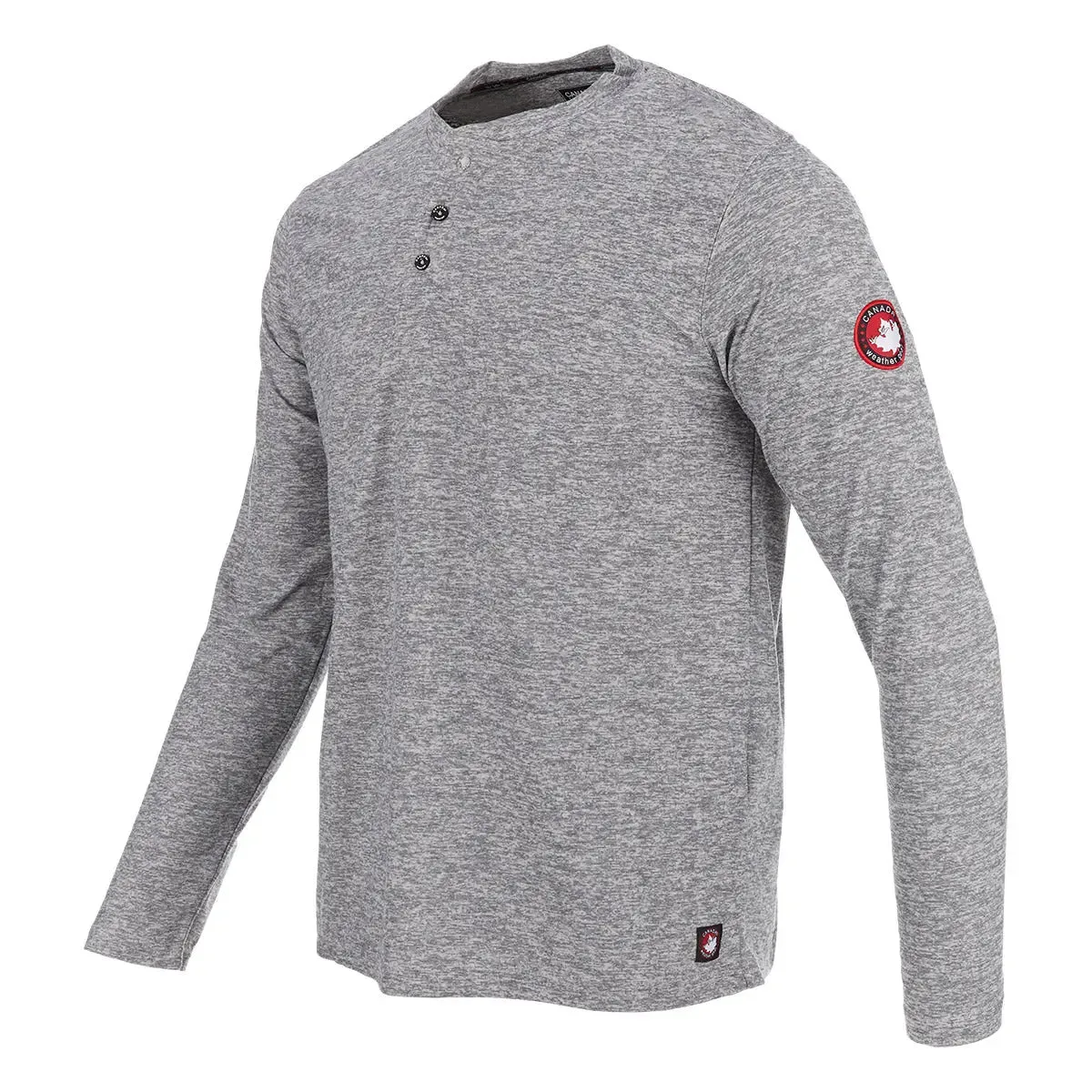 Canada Weather Gear Men's Long Sleeve Two Tone Supreme Soft Henley