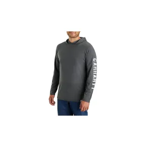 Carhartt Force Rugged Flex Long-Sleeve Graphic Hooded T-Shirt Carbon Heather