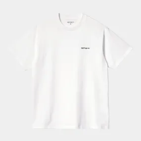 Carhartt WIP - Script Embroidery T-Shirt - White / Black