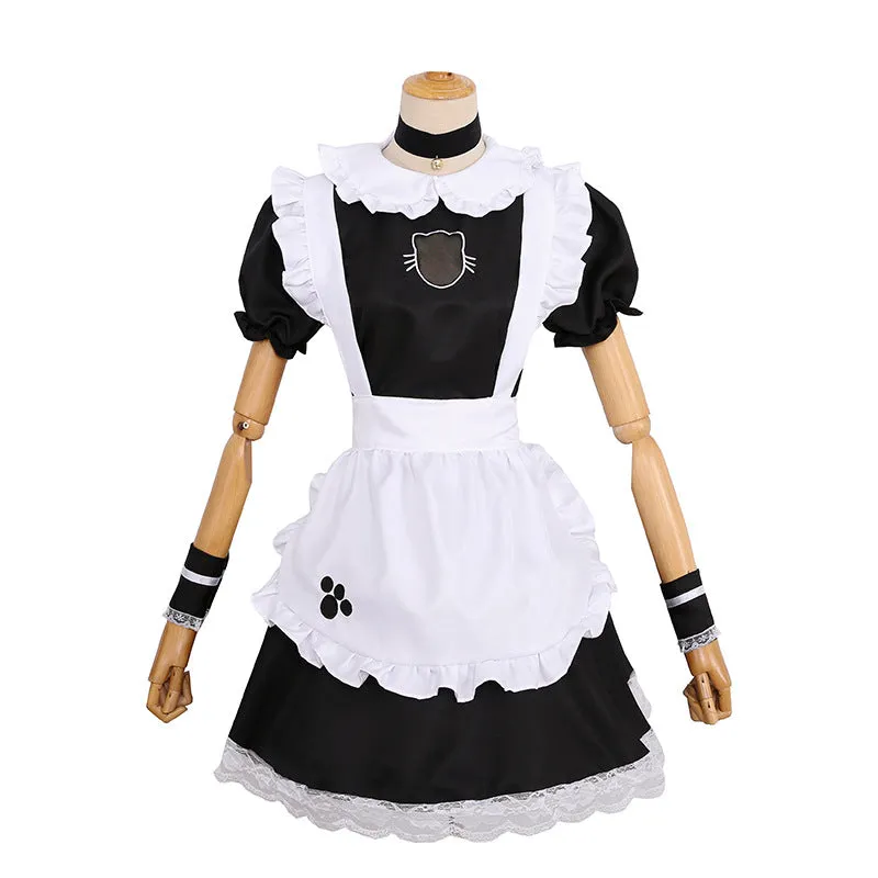 Cat Lolita Maid Dress French Short Maiden Uniform