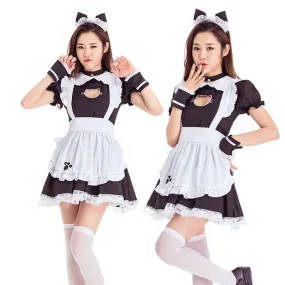 Cat Lolita Maid Dress French Short Maiden Uniform