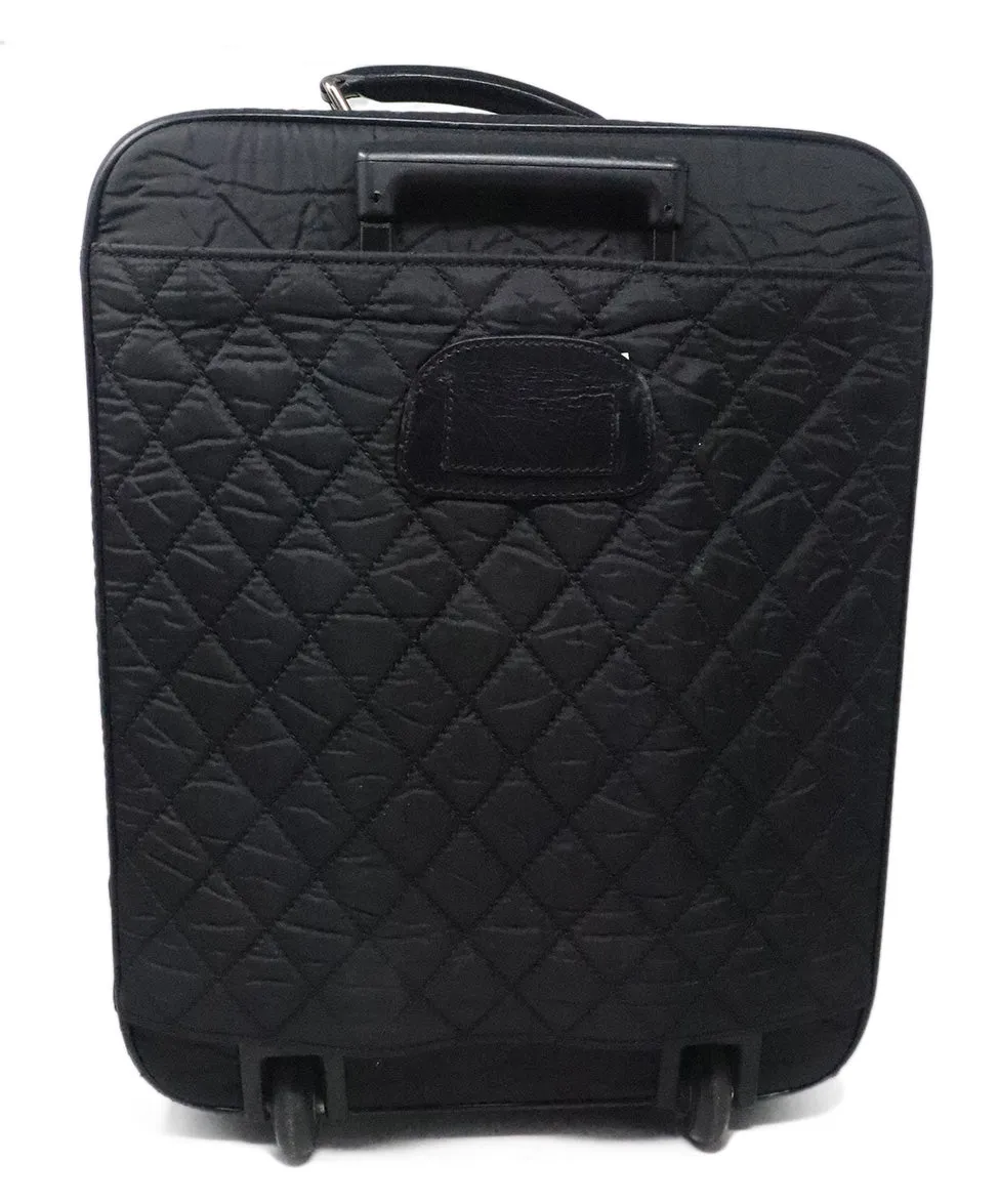 Chanel Black Quilted Nylon Luggage