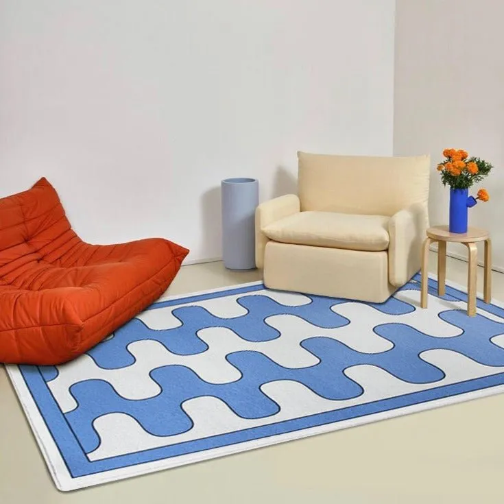 Checkerboard Fluffy Rug