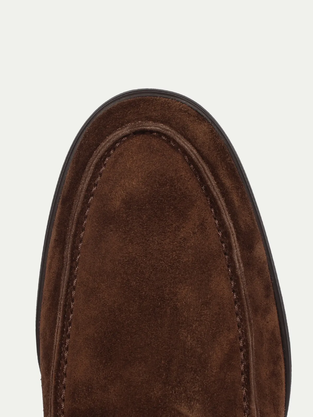 Chocolate City Loafer with Lamb Shearling Footbed