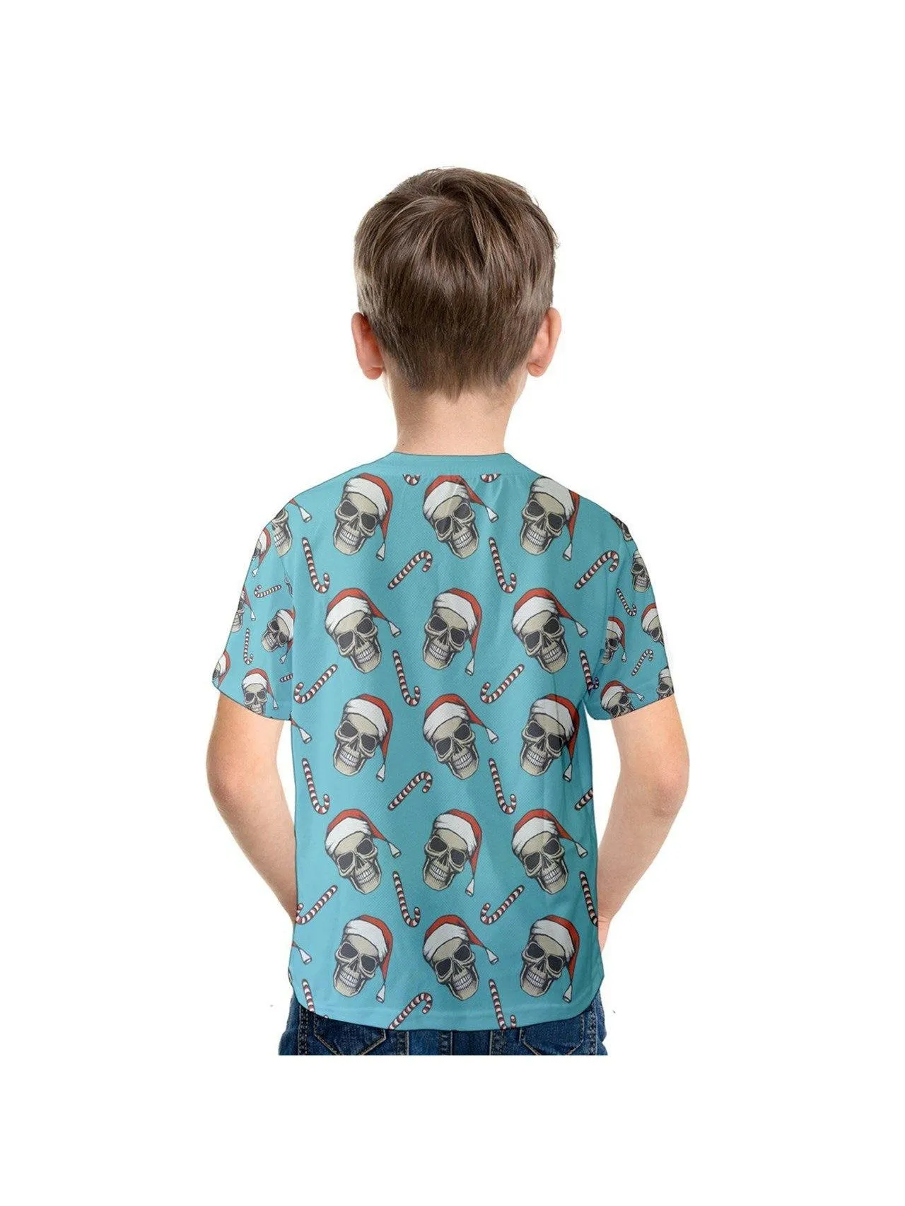 CHRISTMAS SKULLS Kids' Cotton Tee