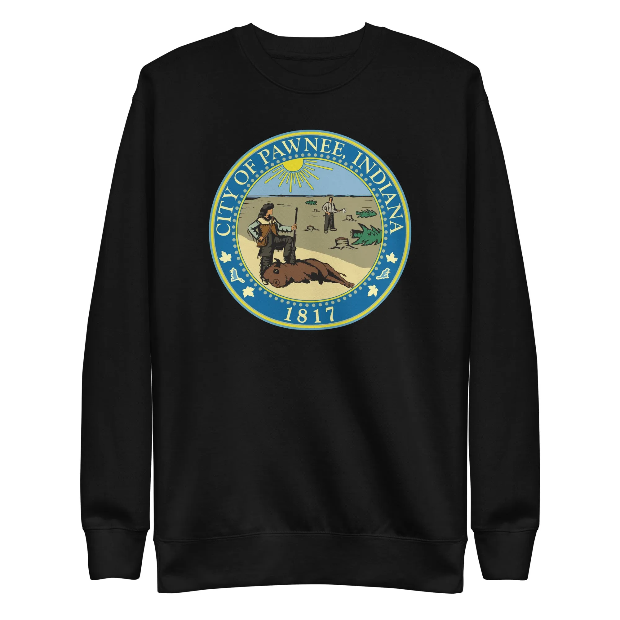 City of Pawnee Logo - Unisex Premium Sweatshirt